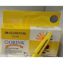 CANON CLI-551XL SÁRGA UTÁNGYÁRTOTT PATRON ORINK